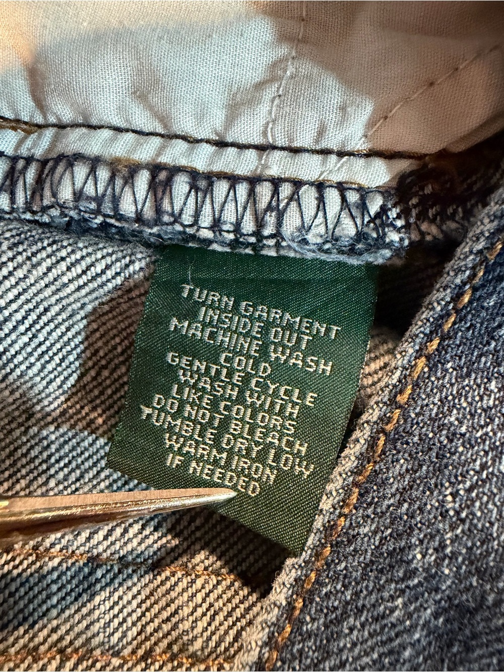 Lauren Ralph Lauren Jeans Co. Vintage Classic Mid-Calf Denim Capri Jeans Size 14 - Picture 8 of 16